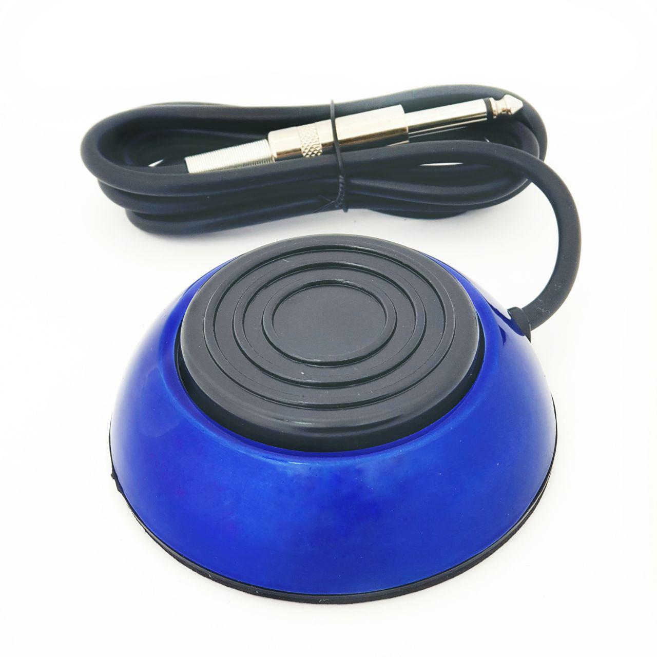 Педаль металлическая круглая (синяя) - фото 1 - id-p1301520062