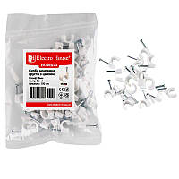 Кліпса з цвяхом кругла 6 мм (100 шт. упак)