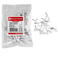 Кліпса з цвяхом кругла 14 мм (100 шт. упак)