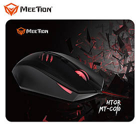 Ігровий набір миша + килимок Gaming Combo 2in1 Mouse/MousePad MEETION MT-CO10