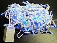 Гірлянда Вулиця 100LED 10м. з контролером 220В (Білий), Синій, фото 2