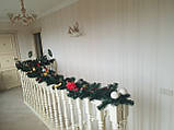 Новорічний декор гірлянда з ялинових гілок 3000см, фото 2