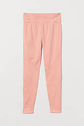 Лосини (легінси) спортивні безшовні H&M для тренувань М персиковий (0740498001)