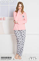 Жіноча піжама з брюками Vienetta 0020812284 рожевий