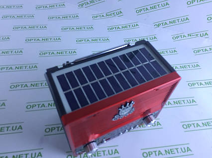 Радіоприймач NS-1556 BTS / bluetooth / з сонячною панеллю (Червоний)