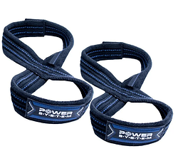 Лямки для тяги Power system PS-3405 у вигляді вісімки Black/Blue