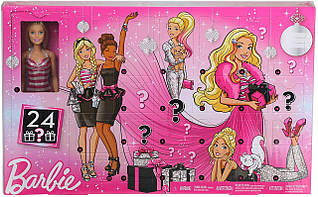 Лялька Барбі Адвент календар Barbie Advent Calendar Christmas модниця з одягом і аксесуарами.