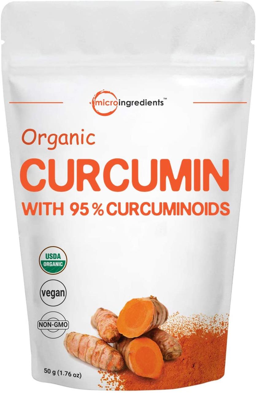 Microingredients Pure Organic Curcumin / Органічний порошок куркуми 50 грам