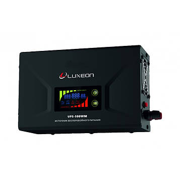 Безперебійний блок живлення (UPS, ДБЖ) Luxeon UPS-500WM 500ВА 12 В