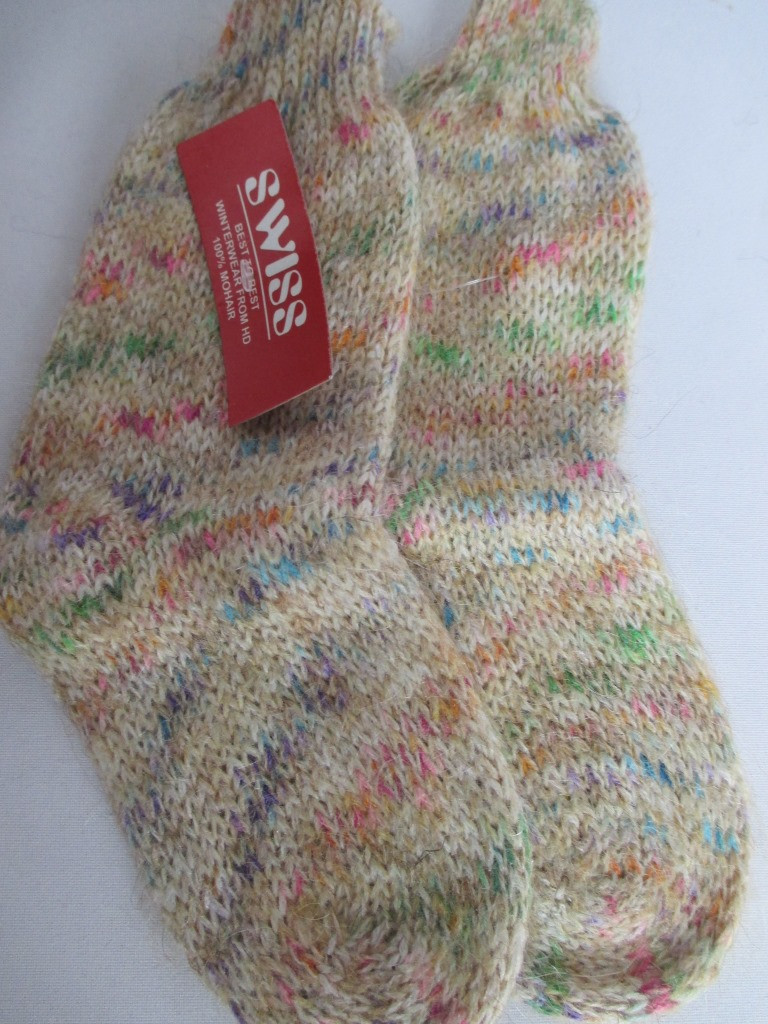 В'язані вовняні шкарпетки для дівчинки, фото 1