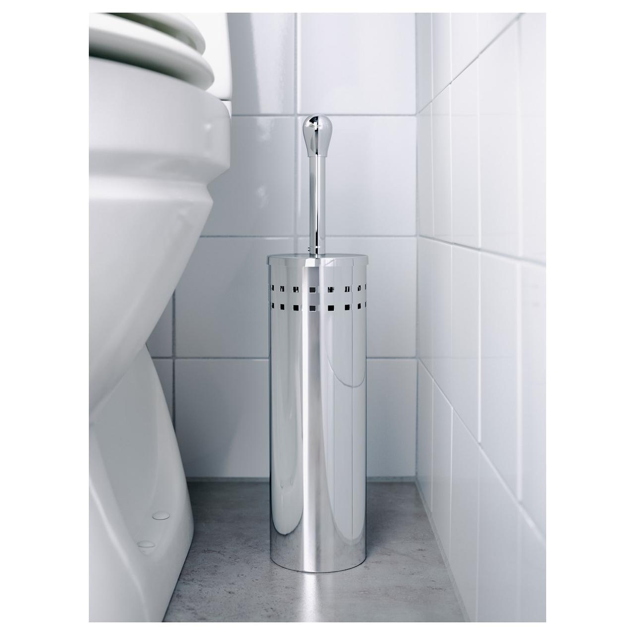IKEA BAREN (945.288.85) Туалетная щетка, нержавеющая сталь - фото 2 - id-p1301542123