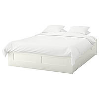 IKEA BRIMNES (290.187.40) Кровать с ящиками, белый, Lonset