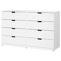 IKEA NORDLI (292.395.05) Комод, 8 ящиков, белый