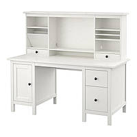 IKEA HEMNES (290.005.04) Письменный стол и дополнительный модуль для стола, светло-голубой