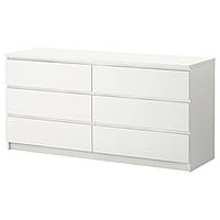 IKEA MALM (604.035.84) Комод, 6 ящиков, белый