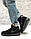 Чоловічі кросівки Nike Air Force 1 Black (на хутрі) \ Найк Аір Форс Чорні, фото 5