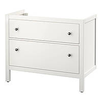 IKEA HEMNES Шкаф под умывальник с раковиной, белый (902.176.65)