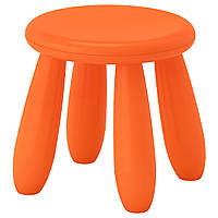 IKEA MAMMUT (503.653.61) Детский стул, табурет оранжевый