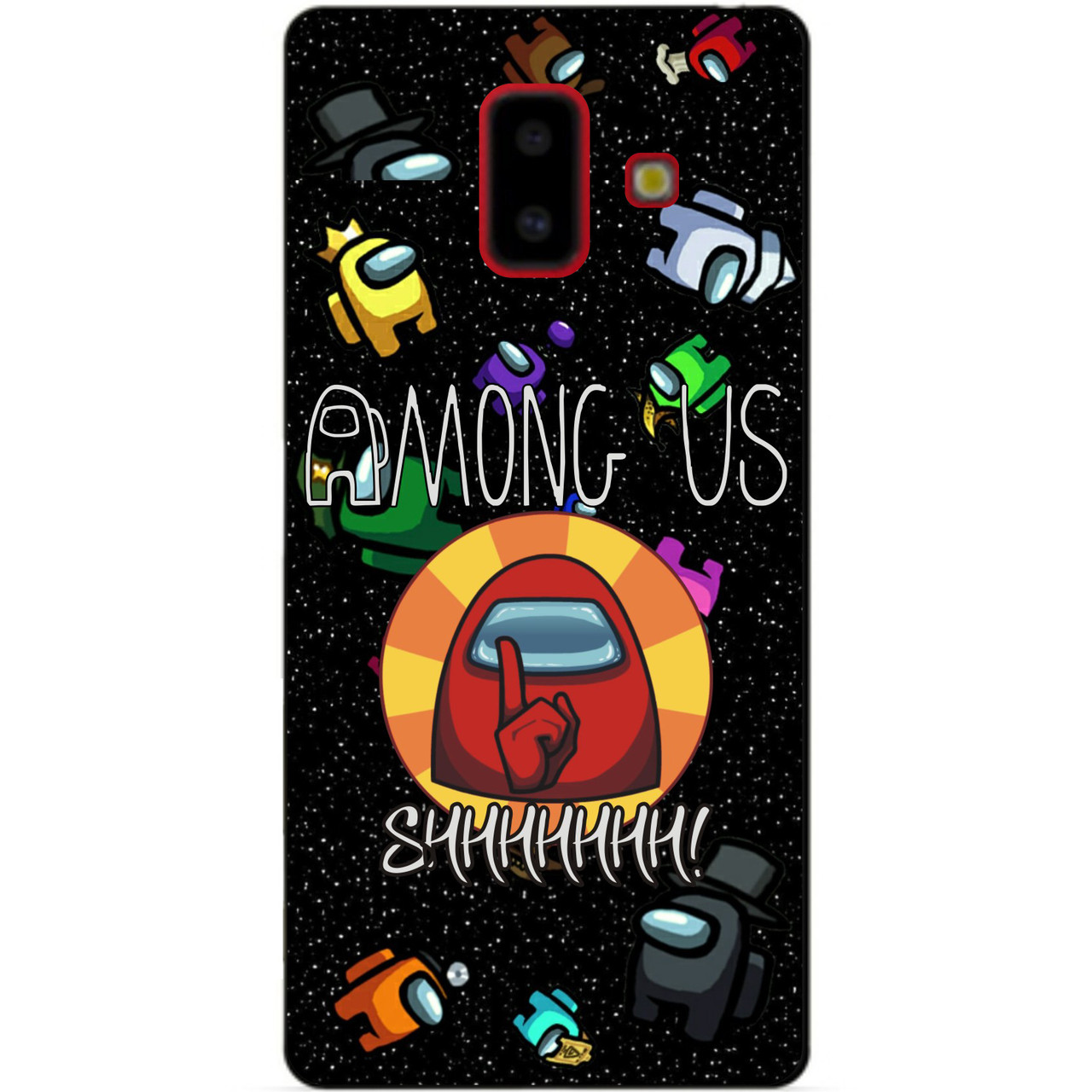 Силіконовий бампер чохол для Samsung J6 Plus Galaxy J610 с рисунком Among Us Амонг Ас