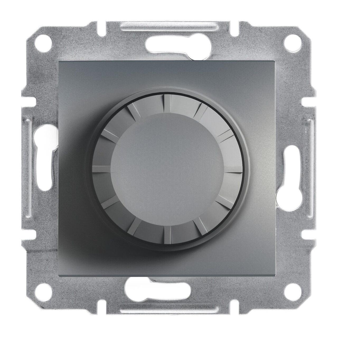 Світлорегулятор поворотний 315W Asfora ABS сталь [EPH6600162] Шнейдер Електрік