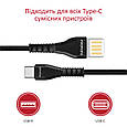 Кабель Promate Vigoray-C USB/USB Type-C 2А 1.2 м Black (vigoray-c.black), фото 8