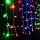 Світлодіодна гірлянда Водоспад 280 led велика лампа 3D (білий шнур, з переходником) 3.0х3.0м Кольорове світло, фото 5