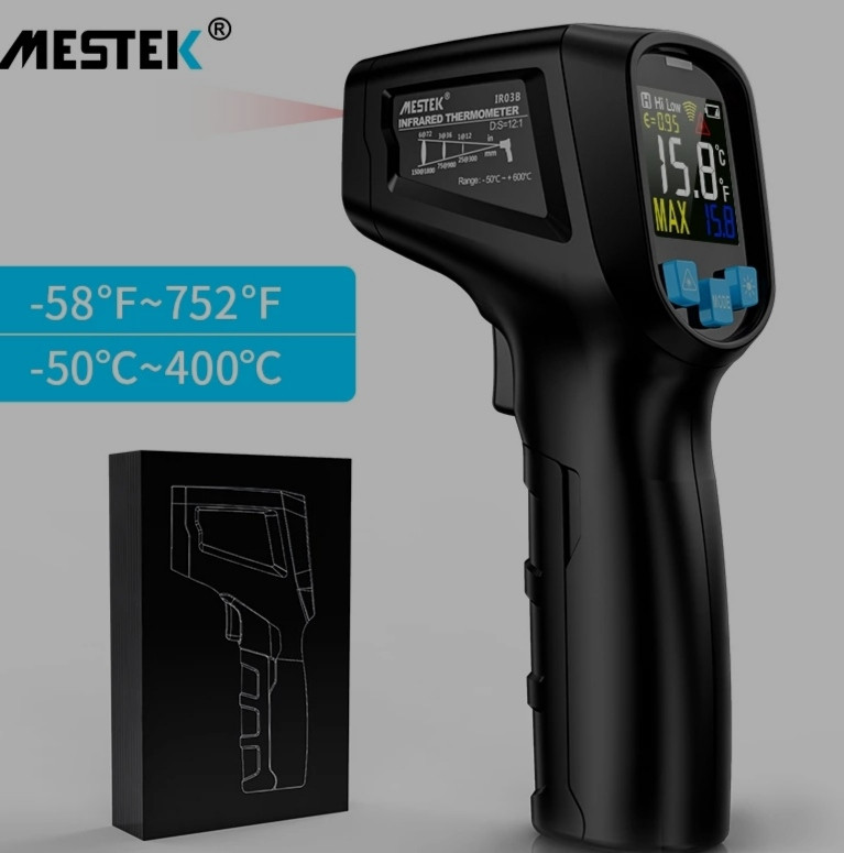 GM550 Benetech інфрачервоний пірометр безконтактний, від -50ºC до 550ºC