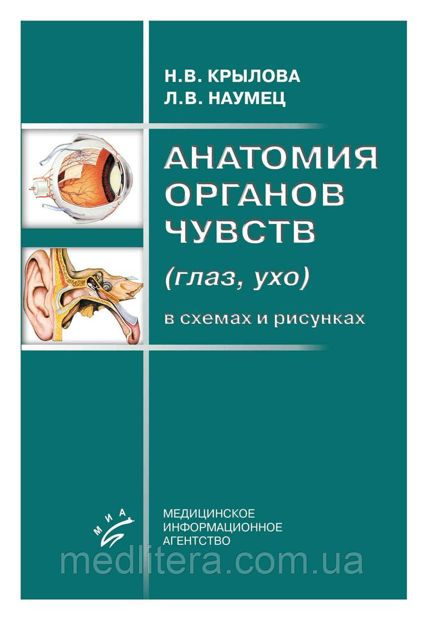Крилова Н.В. Наумець Л. В.. АНАТОМІЯ ОРГАНІВ ПОЧУТТІВ (ОКО, ВУХО) У СХЕМАХ І МАЛЮНКАХ