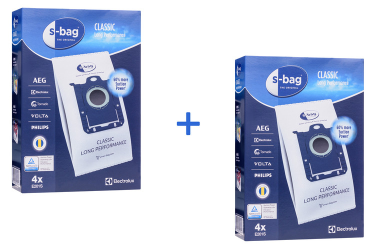 Комплект мішок пилозбірників S-BAG  мікроволокно (8шт.) для пилососа Philips, Electrolux