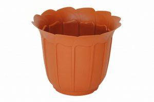 Кашпо декоративне пластикове "ЛАУРА" TM Lamela