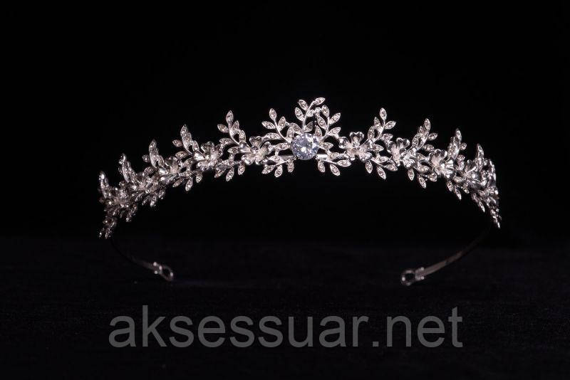 Діадема з камінням Swarovski