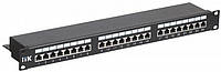 Itk 1U патч-панель кат.5Е stp, 24 порти (Dual) з кабельним органайзером, [pp24-1uc5es-d05]