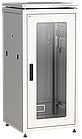 Шафа мережева 19" 18U 600х600мм скляні двері сірий [LN35-18U66-G] LINEA N UEC