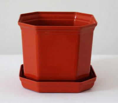 Кашпо декоративне пластикове "ДАМА"