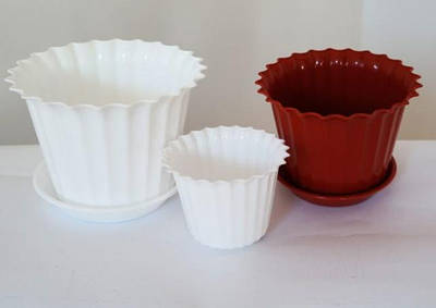 Кашпо декоративне пластикове "АСТРА" ТМ ММ-Пласт