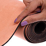 Замшевий двошаровий килимок для йоги Слон 183x61x0.3 см Record FI-5662-62, фото 4