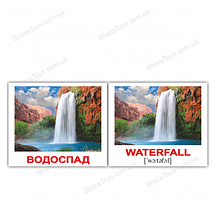 Картки Домана міні українсько-англійські "Природа/Nature"