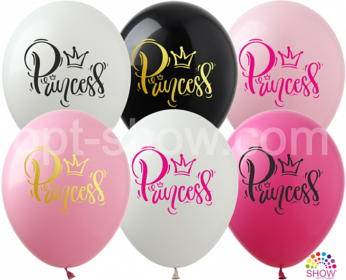 Повітряні кулі "Princess "12" (30 см) пастель асорті В упак: 100 шт ТМ Арт «SHOW»