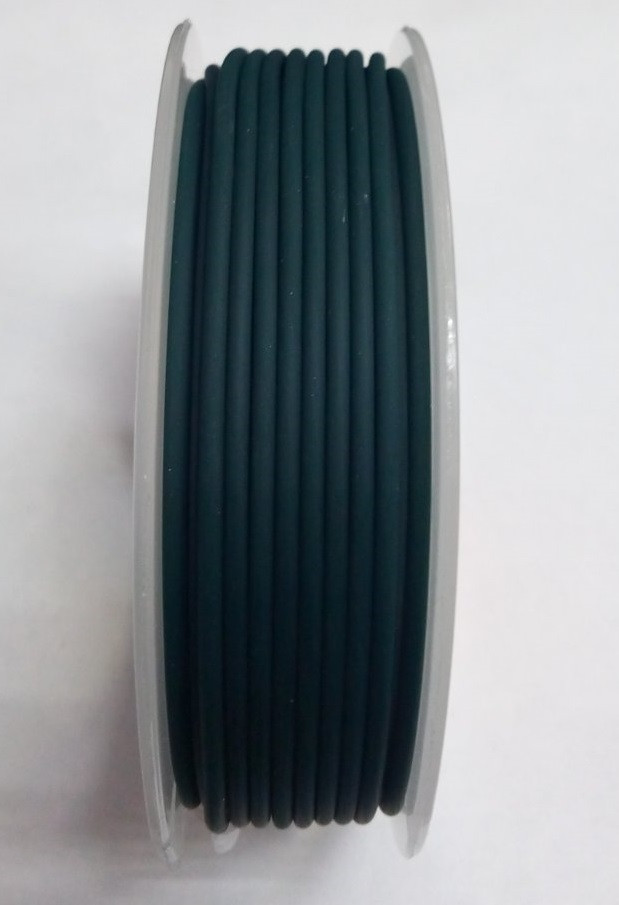 Кольоровий каучук круглий темно-зелений 2ммм, фото 1