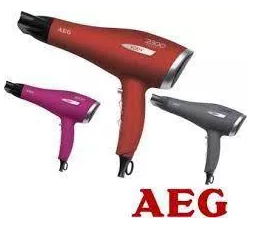 Фен AEG HT 5580 червоний, сірий, фіолетовий