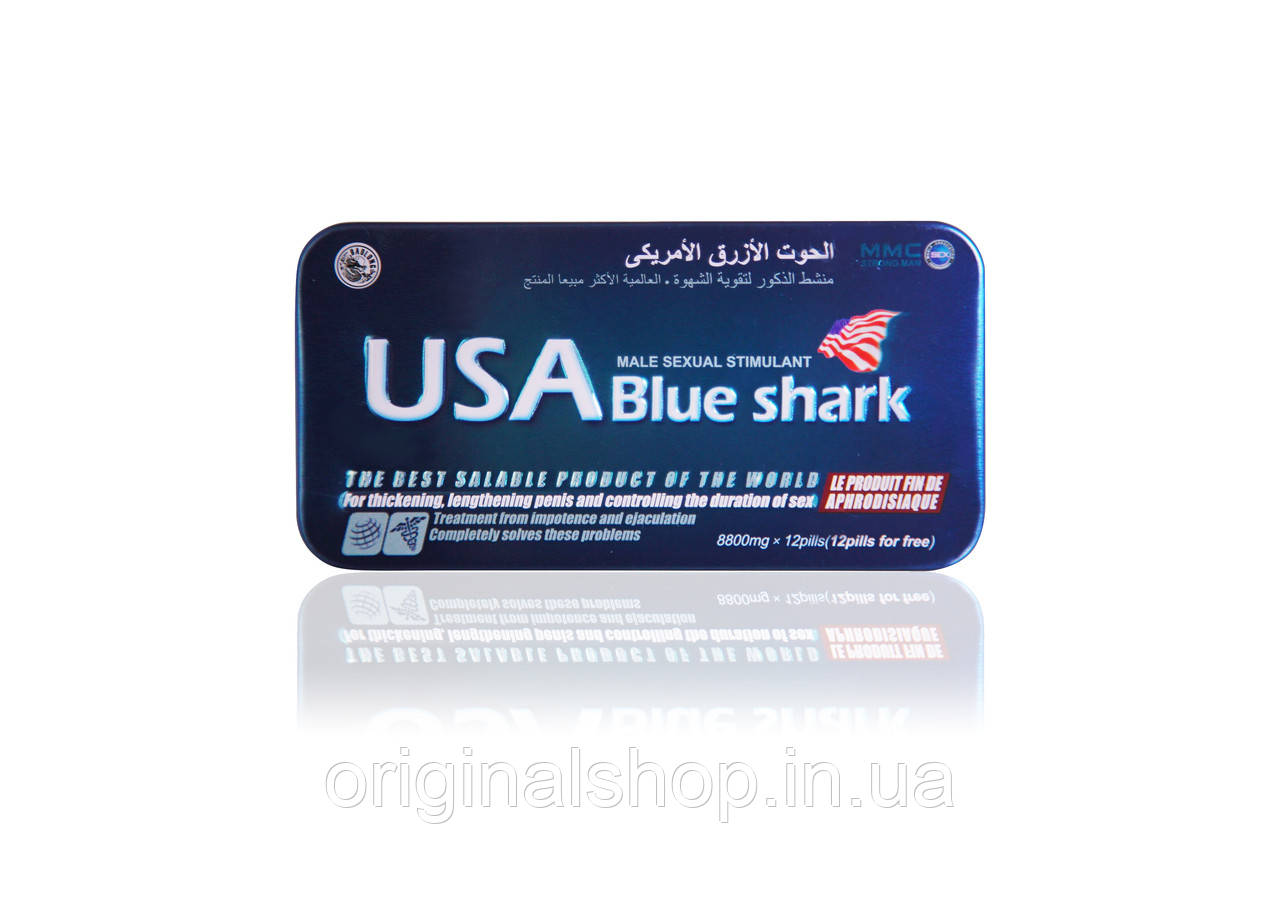 Таблетки для збудження і пролонгації USA Blue Shark
