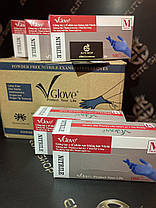 Якісні нітрилові сертифіковані рукавички без пудри, не стерильні, 100 шт (50 пар), фото 2