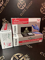 Якісні нітрилові сертифіковані рукавички без пудри, не стерильні, 100 шт (50 пар), фото 4