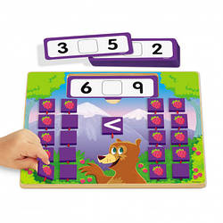 Математична дошка "Порівняння в межах 10" (25 завдань) Lakeshore