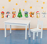 Новорічна наклейка на вікна "Звірята", фото 4