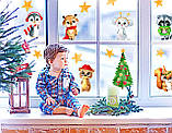 Новорічна наклейка на вікна "Звірята", фото 5
