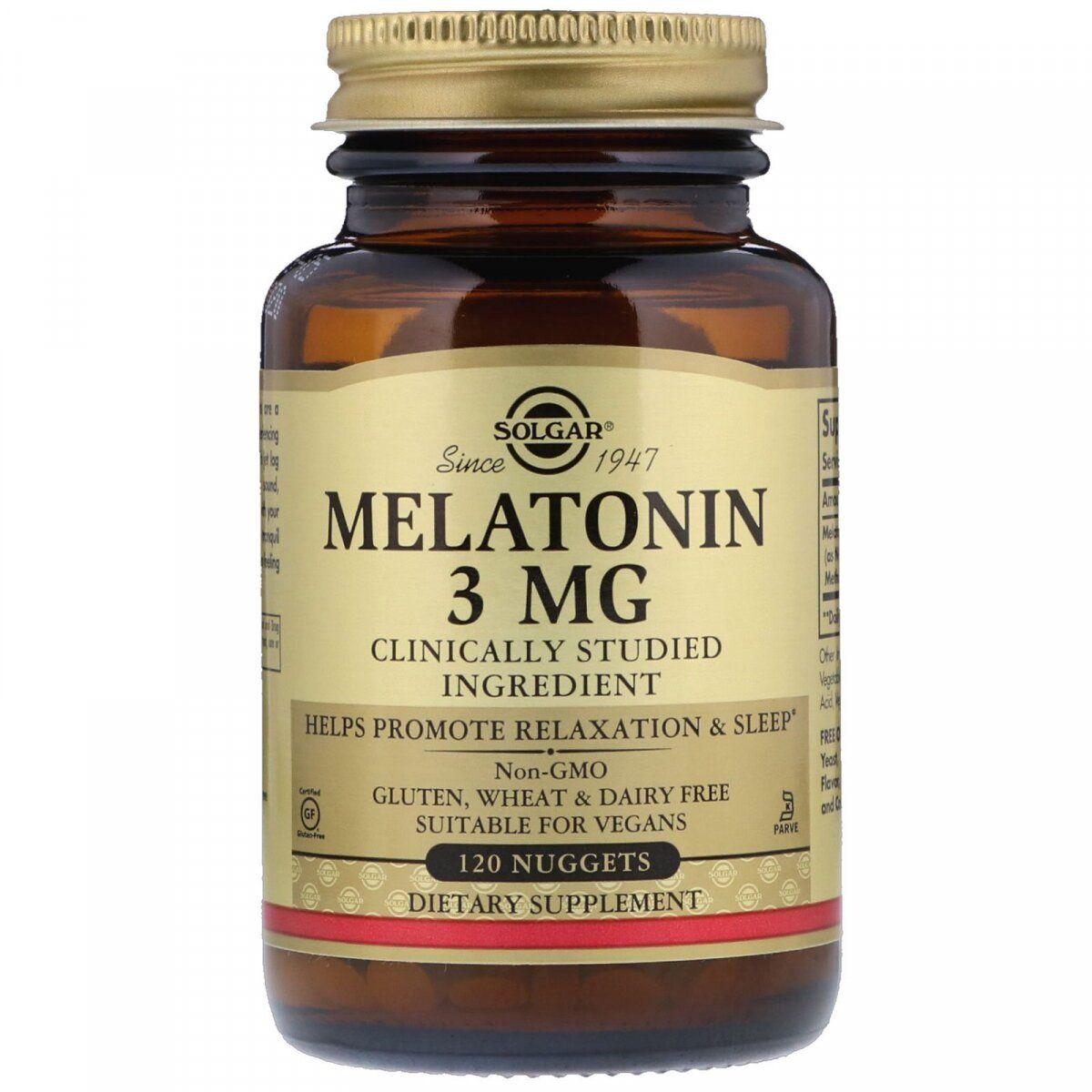 Мелатонін Solgar Melatonin 3 mg 120 tabs
