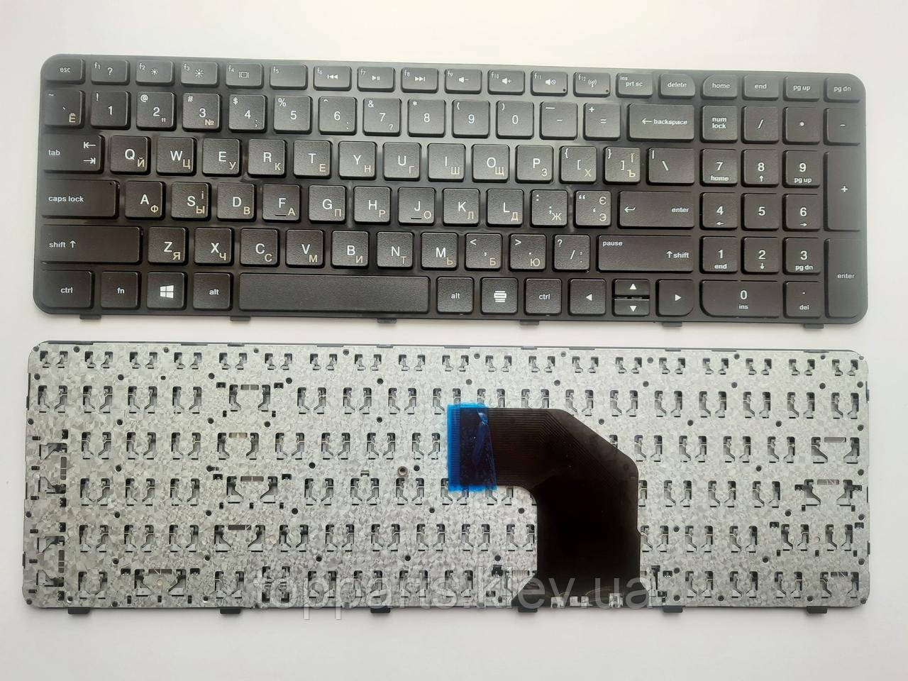 Клавіатура для ноутбуків HP Pavilion G6-2000 чорна без рамки RU/US