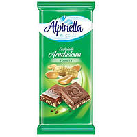 Шоколад "Alpinella Peanuts" (Альпинелла з арахісом), Польща, 90г