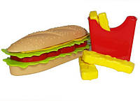 Іграшкові продукти ФастФуд "Гамбургер і картопля Фрі", 100-014